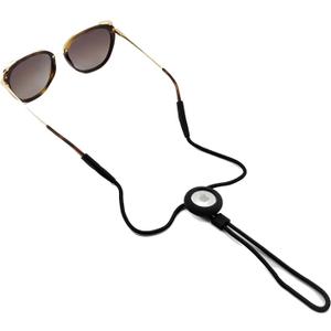Eyeglass Lanyard – Sunglasses Strap with Holder Compatible with AirTag Tracker – Adjustable Eyeglass Strap for Eyewear Loss Prevention – Sunglasses Lanyards (Black Rope)
