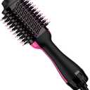 Hair Dryer Brush Blow Dryer in One, 4 in 1 Styling Tools Blow Dryer with Ceramic Oval Barrel, Hair Dryer and Styler Volumizer, Hot Air Straightener Brush for All Hair Types (Black)