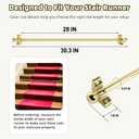 13 Pack Stair Rods for Carpet Runner Up to 32 Inch Width, Heavy Duty Stair Runner Rods with Complete Mounting Hardware, Decorative Metal Stair Carpet Rods Easy Installation for Home Hotel Office