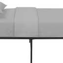 Cottington Lane Cot Size 30 x 75 Sheet Set, Hotel Quality 100% Cotton 4 Piece Bunk Bed Sheets, Perfect for Narrow Twin, Camp Bunk,Trifold Mattress, Guest Bed Replacement, Light Grey Solid