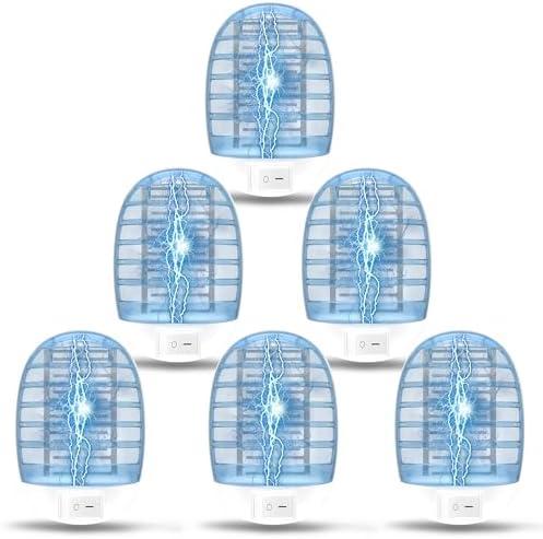 Indoor Bug Zappers, Fly Traps for Indoors, Insect Traps for Home Mosquito Killer for Kids & Pets, Home, Kitchen, Bedroom, Baby Room, Office (6 Packs)