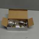 BESTTEN Keyed Entry Door Knob with Lock, Interior and Exterior Door Lock, Standard Ball, Satin Nickel