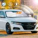 Windshield Sun Shade Foldable Reflective Sunshade Fit for 2018-2022 Honda Accord Sedan Accessories Window Shade Sun Visor Heat Protection Keeps Car Cool