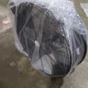 Amazon Basics 30" 300W High-Velocity, Heavy-Duty Industrial Fan, Drum Fan, with UL-Certified Safety Compliance, 2 Speeds, Up to 12,480 CFM, 5.9-ft Power Cord, 2 Wheels, Metal Housing/Blades, Black