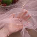 Pink Pearl Tablecloth Wedding Party Home Decor 55 x 120 inch