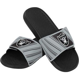 FOCO Mens NFL Team Logo Sport Shower Gel Slide Flip Flop Sandals (11-12, Legacy)