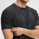 Mens T-Shirts Crew Neck Shirts Athletic Fitted Plain Basic Tees Soft Cotton Blend Comfort T Shirts for Men (Gray, M)