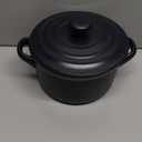 LE TAUCI 3 qt Ceramic Dutch Oven for Bread Baking with Silicone Sling- Lightweight, Non-Toxic, No Seasoning Needed- Oven, Microwave & Dishwasher Safe, Ideal for Home Bakers & Beginners, Midnight Blue