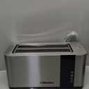 Mueller UltraToast Full Stainless Steel Toaster 4 Slice, Long Extra-Wide Slots for Bagels and Waffles, 6 Browning Levels, LED Display, Cancel/Defrost/Reheat Functions & Removable Tray, Kitchen Gadgets
