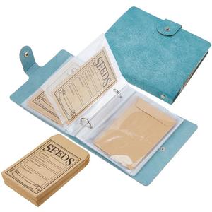 SUPERFINDINGS 2 Sets Dark Turquoise Bead Storage Organizer 2PCS Bead Storage Binder with 100PCS Resealable Pockets 5.78x5.51 Beads Organizer Book for Beads Sorting Saving Gardening Crafts Supplies