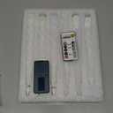 Flickering Flameless Taper Candles with Timer, Real Wax White Twisted Taper Candles Battery Operated, 9.6 Inch Led Candlesticks with Remote Control for Christmas, Wedding, Home Decor