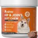 PUAINTA Hip & Joint Soft Chews for Dogs & Cats, Glucosamine Joint Support | Chondroitin, Collagen & MSM Support Joint Health, Mobility & Flexibility in Dogs & Cats, Chicken Flavor, 90 Count