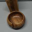 Kimona Yarn Storage Wooden Yarn Bowl Knitting Bowl Large Crochet Yarn Holder Gifts for Women (8" X 8" X 4")