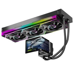 Chill ARC 360mm AIO CPU Cooler with 6.67" 2K AMOLED Curved Rotatable Screen & 3D Anamorphic Effect | 320W TDP | ARGB Fans | Intel LGA1851/1700/115X | AMD AM4/AM5 | Black