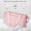 JUNGYOON Gym Bag for Women  Lightweight Weekender Overnight Bags with Toiletry Pouch, Quilted Travel Duffle Carry On Bag (Pink)