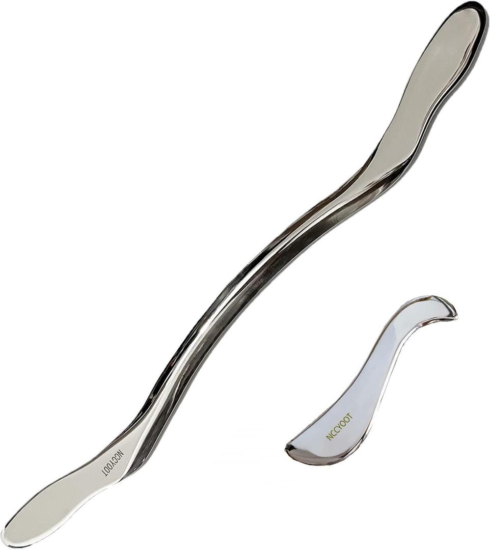 Gua sha Tool gua sha Stainless Steel iastm Tool Gussha Massage Tool Muscle Scraping Tool for Soft Tissue Therapy and Reduce Arms, Back, Legs, Neck Muscle Pain(HS)