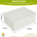 Doorbell Chime Cover Box Only,Special Imitation Rattan Design Door bell Cover Box for Wall inside,Easy Installation Decorative Doorbell Cover Box Plate 7.48"*5.3"*2.75" (White)