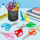 Toidgy 50 Pack Kids Scissors, 5 Inch Scissors Bulk for School, Blunt Tip Scissors for Kids Student Teacher,Kids Safety Scissor for Preschool Classroom Office Home,School Supplies Craft Cutting Paper