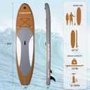 Inflatable Stand Up Paddle Board with SUP Accessories, Anti-Slip EVA Deck, Family-Friendly SUP Boards for Adults & Youth of All Skill Levels, Versatile Yoga Paddle Board