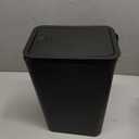 TIPGO Bathroom Trash Can with Lid, 10 Liter/ 2.6 Gallon Slim Garbage Can, Small Trash Bin Waste Basket with Pop-Up Lid for Kitchen, Bedroom, Living Room, Office (Black)