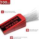 Repair Required Tags with Wires Attached (Pack of 100),Maintenance Repair Label Tags with Wire