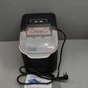 Countertop Ice Maker Machine, 8 Ice Cubes in 6 mins, 26lb/Day Ice with 2 Sizes- Portable Mini, Energy Saving & Basket/Scoop for Home/Party/Travel/Camping/Bar,Black