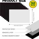 Magnetic Sheets with Adhesive Backing for 4x6 Pictures(Pack of 32),Adhesive Photo Magnets for Home/Classroom/Office,Magnets for Refrigerator