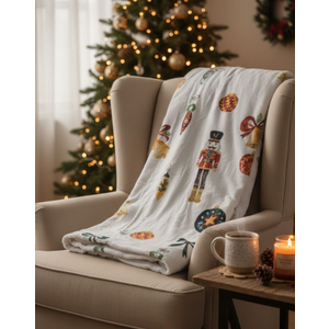 FuWeave 50 x 60 Inches Pink Christmas Throw Blanket Cute Soft Warm Lightweight Christmas Tree Blanket for Sofa Bed Gift Decor