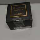 COLLECTIVE HOME - Ceramic Jewelry Box, Elegant Embossed Jewelry Holder, Trinket Organizer with Gold Monogram Lid, Storage for Ring Necklace Bracelet Earrings, Rings and Accessories (e)