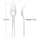 100 Count Extra Heavy Duty Clear Plastic Forks Disposable, BPA-Free, Heat Resistant, Solid and Durable Disposable Forks Bulk, Premium Plastic Forks heavy duty for Party Supply