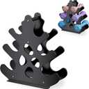 Dumbbell Rack Stand with Anti-Slip Pads for Home Gym, Compact A-Frame Design Weight Rack with Handle, Coral-Inspired & Space-Saving Dumbbell Holder (Dumbbells Not Included) (3 tier)