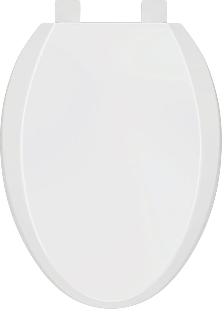 PROFLO PFTSHEC2000 Elongated Closed-Front Toilet Seat with Quick Release and Lid - White