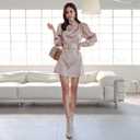 Yilanmy 2 Pairs Shiny Sheer Tights for Women Oil Shimmer Pantyhose Control Top Glossy Stockings (White, S)