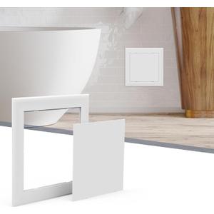 Flamorrow Access Panel for Drywall, Plumbing Access Door, 6" x 6" Self Adhesive Wall Hole Cover for Drywall, Durable Plastic Access Panels for Ceiling