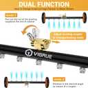 VIGRUE 2-in-1 undercarriage Pressure Washer Attachment,24 Inch Pressure Washer Water Broom with 7 Nozzles,Under Car Washer Cleaner with 3 Pieces Extension Wand,4000 PSI,Orange