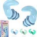 2 x Kids Swimming Ear Plugs 3 Pairs Reusable Waterproof Silicone Earplugs for Children (Ages 4-12), Soft & Comfortable Swim Ear Protection for Surfing, Diving, Pool, Showering & Water Sports