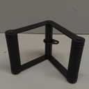 Double D Row Handle Cable Attachment for Weight Workout, Steel with Non-Slip Rubber Grip (Black)