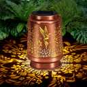 Solar Lantern Outdoor Lamp Waterproof Decorations Garden Decor, Christmas Birthday Gifts for Women, Mom, Grandma Decorative Garden, Yard, Patio, Lawn, Balcony Porch - Hummingbird B