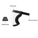 Super Protective Face Shield,Anti Fog Mask,Adult Clear Face Shield,Plastic Face Mask (Black）