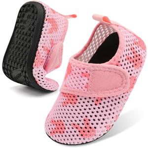 BARERUN Baby Girls Boys Water Shoes Swim Barefoot Water Sport Aqua Socks for Beach Pool Swim Sand (6-12 Months Infant, Rabbit)