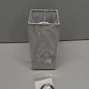 aooshine Gray Small Bedside Lamp for Bedroom - Minimalist Nightstand Lamp with Silver Base