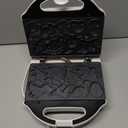 SugarWhisk Dinosaur Mini Waffle Maker for Kids, Mini Pancake Maker Machine for Halloween, 8 Different Shaped Dinos in Minutes, Electric Non-Stick Waffle Iron, White