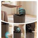 Cesun Bathroom Trash Can with Lid, 5 Gallon Motion Sensor Trash Can, Small Automatic Garbage Can, Touchless Smart Plastic Slim Wastebasket for Bedroom, Office, rv, Living Room, Brown