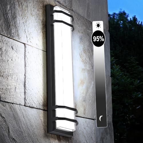 Sytmhoe Outdoor Wall Lights,36w Dimmable 6000K LED Modern Porch & Patio Wall Light Fixture, 23.6in Black Exterior Sconce Wall Mounted Lights Suitable for Garage Living Room Courtyard House(6000K)