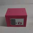 Jssmst Small Safe Box for Money - 0.23CF Mini Safe with Electronic Keypad, Lockable Box for Home Security and Personal Storage, 9.06 x 6.69 x 6.69 inch, Pink