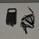 Bocasal Crossbody Wallet Case for iPhone 17 Pro Max, RFID Blocking PU Leather Zipper Handbag Purse Flip Cover, Kickstand Folio Case with Card Slots Holder Wrist Strap Lanyard 5G 6.9 Inch (Black)