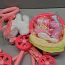 Golray Dog Toys for Kids Girls, Stroller & Electronic Interactive Stuffed Dog Plush Can Walk Bark, 10 Pcs Toddler Girl Toy Dog Puppy Pet Care Pretend Play Set, Birthday Gifts for Little Girl 3 4 5 6 7