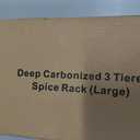 Bamboo Spice Rack，3-Tier Spice Rack Organizer for Cabinet or Pantry (Bamboo, L)