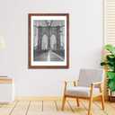 LaVie Home 20x28 Poster Frame Brown, Display Pictures 18x24 with Mat or 20x28 Without Mat, Stable and Sturdy Picture Frame with Polished Plexiglass, Horizontal and Vertical Format of The Wall1 Pack