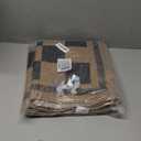 Vasofe Washable Small Entry Rug, 2x3 Checkered Jute Rugs Outdoor Indoor Front Door Mat, Non-Slip Bedroom Entrance Doorway Kitchen Mats, Plaid Farmhouse Porch Carpet, Black and Brown